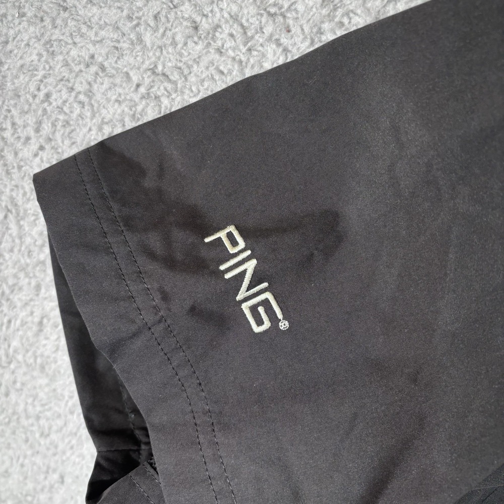 Ping Golf Windbreaker Mens M Pullover Rain Jacket Short Sleeve Snap *FCA Logo* - Picture 4 of 7